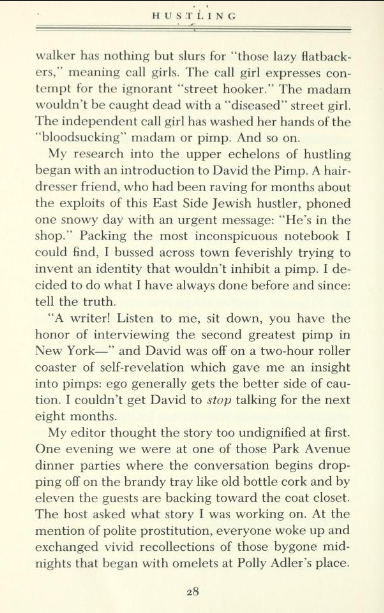 Hustling p. 28