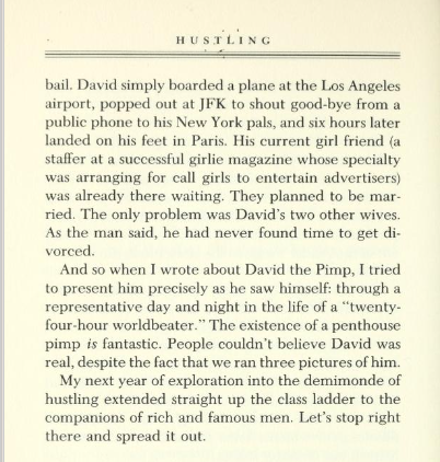 Hustling p. 30